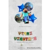 Minecraft Konsept Doğum Günü Seti Happy Bithday Banner ve 5li Balon Seti
