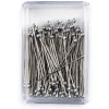 Mineli Gümüş Başlı Toplu İğne Seti, 50 Adet