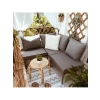 Mini Bahçe ve Balkon Mobilyası, Gri Renk Seçeneği ile