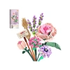 Mini Bricks Çiçek Buketi Yapım Seti - Renkli Yapay Çiçekler ile Dekorasyon