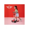 Mini Cooper Lisanslı 3 Tekerlekli Katlanabilir Ayarlanabilir Işıklı 50 kg Taşıma Kapasiteli Scooter Kırmızı