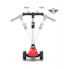Mini Cooper Lisanslı 3 Tekerlekli Katlanabilir Ayarlanabilir Işıklı 50 kg Taşıma Kapasiteli Scooter Kırmızı