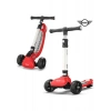 Mini Cooper Lisanslı 3 Tekerlekli Katlanabilir Ayarlanabilir Işıklı 50 kg Taşıma Kapasiteli Scooter Kırmızı