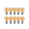 Mini Led Ampul, 4 Watt, Filament G45, Amber Renk, 10 Adet