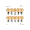 Mini Led Ampul, 4 Watt, Filament G45, Amber Renk, 10 Adet
