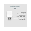 Mini LED USB Gece Işıkları, Sıcak Beyaz, 4 Adet