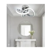 Modern Krom Kar Çiçeği LED Tavan Armatürü, Salon İçin