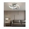 Modern Krom Kar Çiçeği LED Tavan Armatürü, Salon İçin
