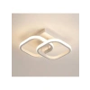 Modern LED Aydınlatmalı Çift Kare Plafonyer Avize, Beyaz