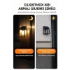 Modern Solar Duvar Aplik, IP44 Su Geçirmez ve Sensörlü Aydınlatma İçin