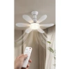 Modern Tavan Vantilatörü, Kristal LED Avize ile 30W Güç