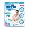 Molfix Premium Smart Fit Fırsat Paketi 1 Beden Yenidoğan 72 Adet