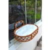 Monte Edilebilir Macrame Kedi Hamağı, Gri Renk Vantuzlu