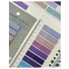 Mor ve Mavi Tonlarında 10 Renkli Cetvelli Şeffaf İndeks Sticker