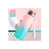1500 ml Kapasiteli Motivasyon Matarası, Çift Renkli Tasarım