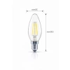 Mum Ampul 4W E14, Dimmer Uyumlu, 4’lü Paket