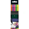 Neon Renklerde İnce Keçe Uçlu Kalem Seti - 5li
