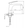 Newarc 121521 Newarc Slim Lavabo Bataryası Krom