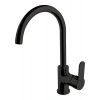 Newarc Domino Siyah Evye Lavabo Banyo Bataryası Set 971531B-971521B-971511B