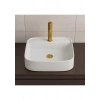Newarc Loft Kare Beyaz Delikli Lavabo 50 Cm 515050BT
