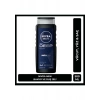 NIVEA MEN Deep Dimension Erkek Duş Jeli 500ml; 3ü1 Arada Vücut; Saç ve Yüz için Pratik Kullanım
