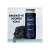 NIVEA MEN Deep Dimension Erkek Duş Jeli 500ml; 3ü1 Arada Vücut; Saç ve Yüz için Pratik Kullanım