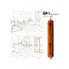 NP1 Limestone (Gri) Np1 Elastic Construction Sosis Silikon Mastik 600 ml