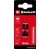 Orijinal Einhell Çift Torsiyonlu Darbeli Bit Seti, 2 Parça, 30 mm, PH2 (S2 Çelik, Yüksek Dayanıklılık, Çift Torsiyon Etkisi, Kırmızı Renk Halkası, C 6.3 Sap) - 49132020