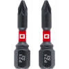 Orijinal Einhell Çift Torsiyonlu Darbeli Bit Seti, 2 Parça, 30 mm, PZ1 (S2 Çelik, Yüksek Dayanıklılık, Çift Torsiyon Etkisi, Kırmızı Renk Halkası, C 6.3 Sap) - 49132040