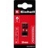 Orijinal Einhell Çift Torsiyonlu Darbeli Bit Seti, 2 Parça, 30 mm, PZ2 (S2 Çelik, Yüksek Dayanıklılık, Çift Torsiyon Etkisi, Kırmızı Renk Halkası, C 6.3 Sap) - 49132050