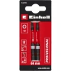 Orijinal Einhell Çift Torsiyonlu Darbeli Bit Seti, 2 Parça, 60 mm, T20 (S2 Çelik, Yüksek Dayanıklılık, Çift Torsiyon Etkisi, Kırmızı Renk Halkası, E 6.3 Sap)