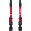 Orijinal Einhell Çift Torsiyonlu Darbeli Bit Seti, 2 Parça, 60 mm, T20 (S2 Çelik, Yüksek Dayanıklılık, Çift Torsiyon Etkisi, Kırmızı Renk Halkası, E 6.3 Sap)