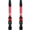 Orijinal Einhell Çift Torsiyonlu Darbeli Bit Seti, 2 Parça, 60 mm, T25 (S2 Çelik, Yüksek Dayanıklılık, Çift Torsiyon Etkisi, Kırmızı Renk Halkası, E 6.3 Sap) - 49132180