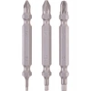 Orijinal Einhell Çift Uçlu Bit Seti, 3 Parça, 65 mm, PZ/H (Krom Vanadyum, Çok Yönlü Uç Profilleri, E 6.3 Sap) - 49130420