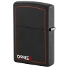Orijinal Zippo çakmak Black Matte with BORDER & logo
