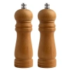 Orta Boy Bambu Gövdeli Ahşap Tuz ve Karabiber Değirmeni Seti - 16 cm, 2 Adet