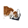 Otamatik Kapaklı Kedi Mama Kabı - 3D Baskı Malzeme, Siyah ve Turkuaz