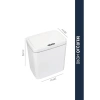 Otomatik Sensörlü Banyo Çöp Kovası, 11 Litre, Beyaz