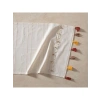 Pamuklu Boncuk Ponponlu Dekoratif Runner 50x130