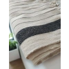 Pamuklu Geleneksel Türk Peşkir Seti - 50x90 cm (Siyah Kalın Çizgi)