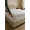 Pamuklu Kapitone Fitted Yatak Alezi, Beyaz 120 x 200 cm