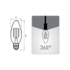 Panasonic E14 LED Filaman Rustik Lamba 4W 470LM 2700K Clear LDCCH04LH1RC