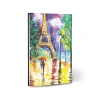 Paris Temalı Çizgili Mini Defter
