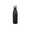 Paslanmaz Çelik 500 ml Termos Şişe, Siyah Tasarımlı