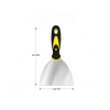 Paslanmaz Çelik İnşaat Spatulası, Plastik Saplı ve 125 mm Boyutunda
