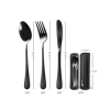 Paslanmaz Çelik Yolculuk Çatal Bıçak Kaşık Seti