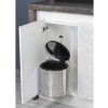 Paslanmaz Çöp Kovası - 10 Litre Kapasiteli, Krom Renk