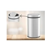 Paslanmaz Çöp Kovası, 16 LT, Döner Kapaklı