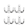 Paslanmaz Krom Metal Elbise Askısı, 4 Adet
