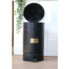 Paslanmaz Metal Pedallı Çöp Kovası, 30 Litre